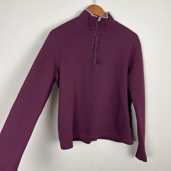 Hugo Boss Sweater Mens Medium Maroon‎ Regular Fit Pullover Mock Neck Long Sleeve - Picture 13 of 13